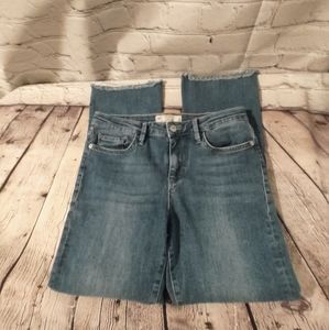 FREE PEOPLE Women's Jeans 29 Raw Hem Denim Jeans